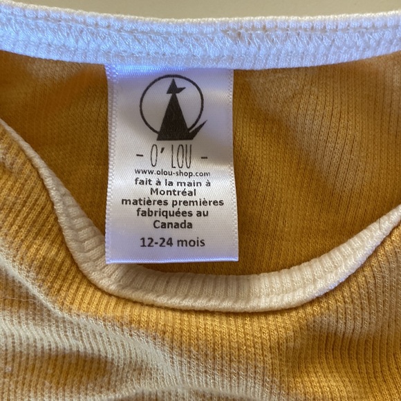 O’Lou yellow onesie 12-24M - Picture 2 of 4